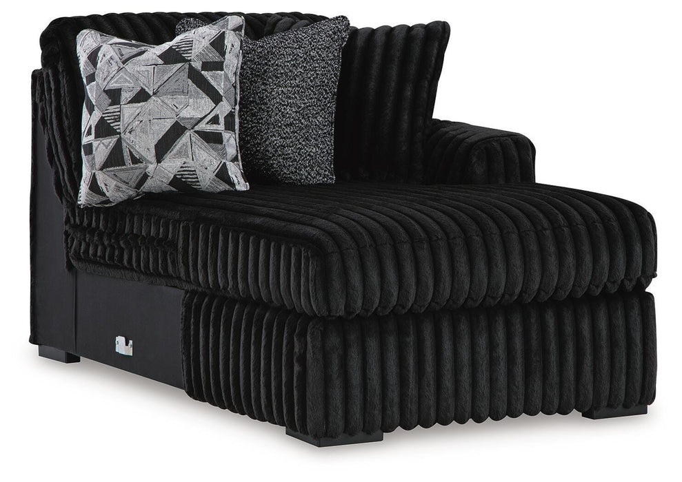 Midnight-Madness Sectional with Chaise - Dream Home Furniture & Mattress (Waite Park, MN)