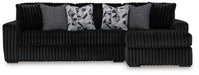 Midnight-Madness Sectional Sofa with Chaise - Dream Home Furniture & Mattress (Waite Park, MN)