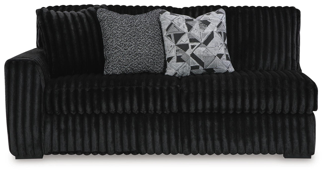 Midnight-Madness Sectional with Chaise - Dream Home Furniture & Mattress (Waite Park, MN)