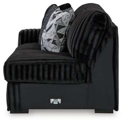Midnight-Madness Sectional Sofa with Chaise - Dream Home Furniture & Mattress (Waite Park, MN)