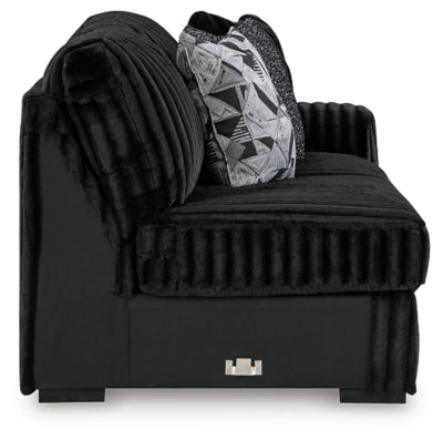 Midnight-Madness Sectional Sofa with Chaise - Dream Home Furniture & Mattress (Waite Park, MN)
