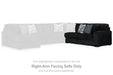 Midnight-Madness Sectional Sofa with Chaise - Dream Home Furniture & Mattress (Waite Park, MN)