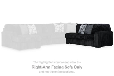 Midnight-Madness Sectional Sofa with Chaise - Dream Home Furniture & Mattress (Waite Park, MN)
