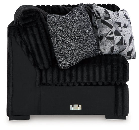 Midnight-Madness Sectional with Chaise - Dream Home Furniture & Mattress (Waite Park, MN)