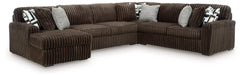 Midnight-Madness Sectional with Chaise - Dream Home Furniture & Mattress (Waite Park, MN)