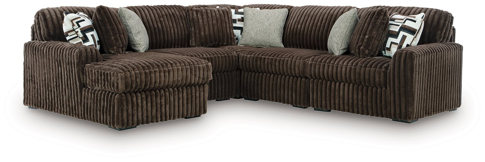 Midnight-Madness Sectional with Chaise - Dream Home Furniture & Mattress (Waite Park, MN)