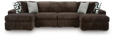Midnight-Madness Sectional with Chaise - Dream Home Furniture & Mattress (Waite Park, MN)