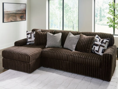 Midnight-Madness Sectional Sofa with Chaise - Dream Home Furniture & Mattress (Waite Park, MN)
