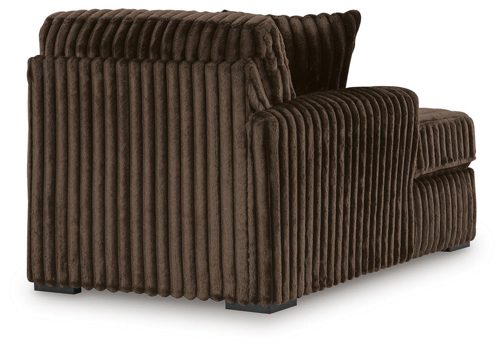 Midnight-Madness Sectional with Chaise - Dream Home Furniture & Mattress (Waite Park, MN)
