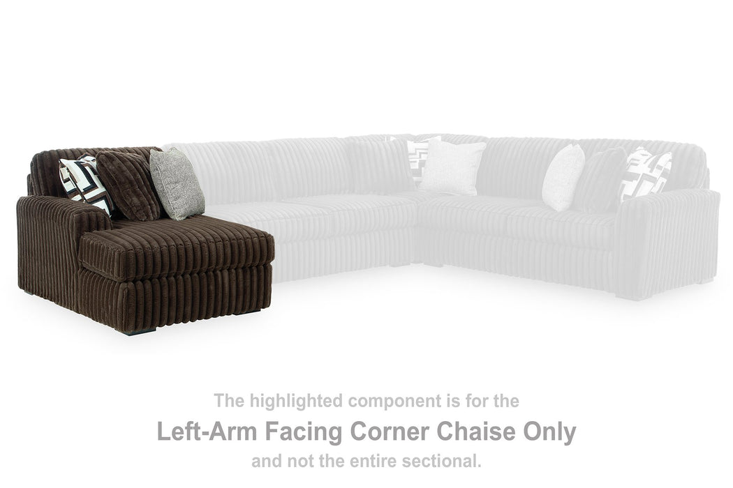 Midnight-Madness Sectional with Chaise - Dream Home Furniture & Mattress (Waite Park, MN)