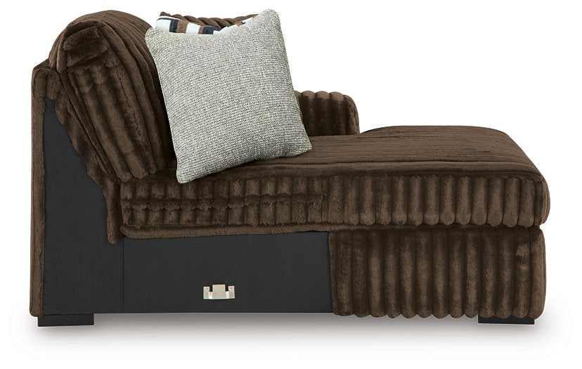 Midnight-Madness Sectional with Chaise - Dream Home Furniture & Mattress (Waite Park, MN)