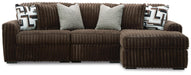 Midnight-Madness Sectional with Chaise - Dream Home Furniture & Mattress (Waite Park, MN)