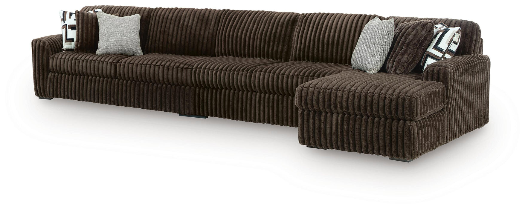 Midnight-Madness Sectional with Chaise - Dream Home Furniture & Mattress (Waite Park, MN)