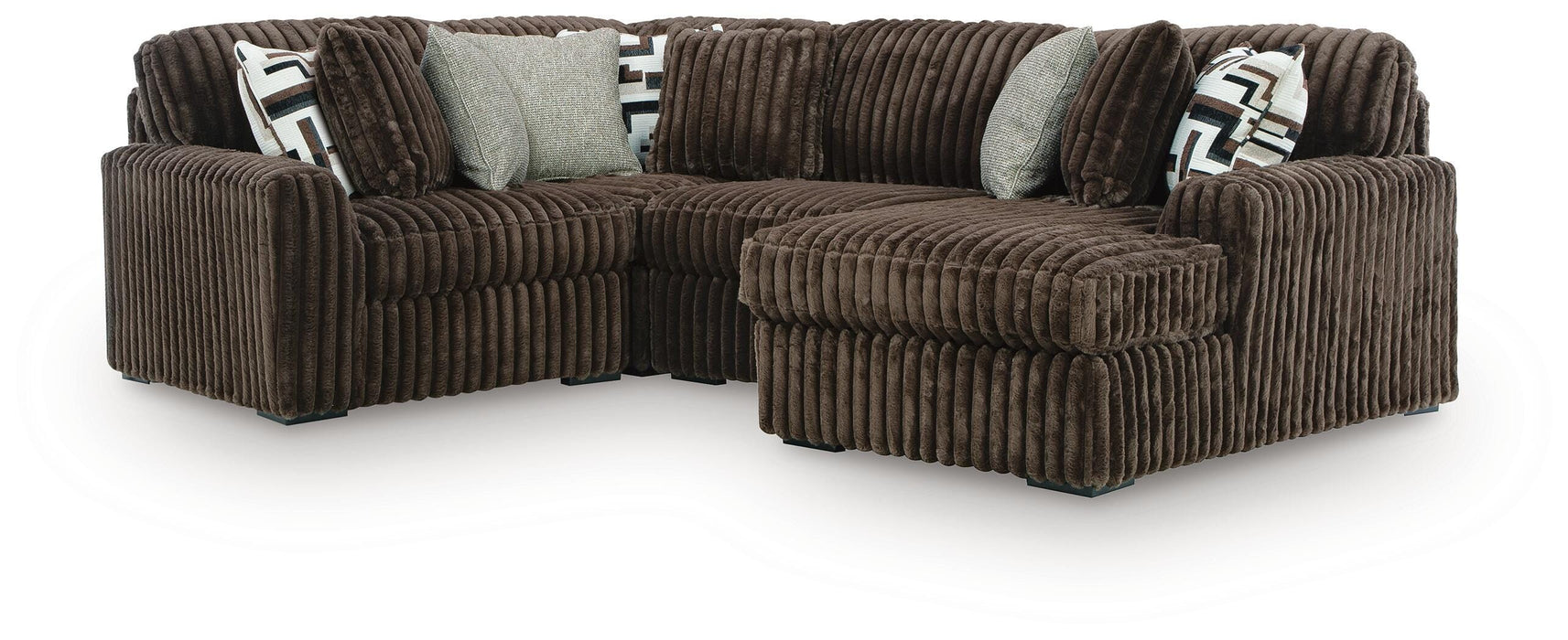Midnight-Madness Sectional with Chaise - Dream Home Furniture & Mattress (Waite Park, MN)
