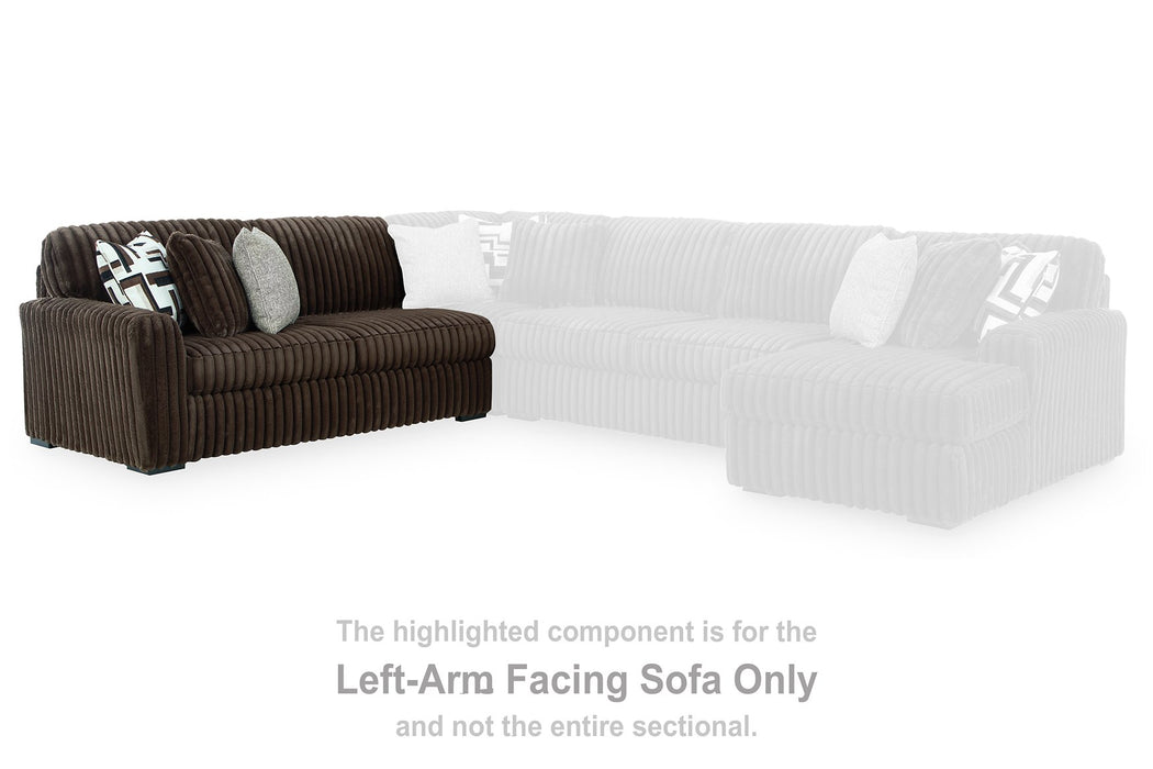 Midnight-Madness Sectional with Chaise - Dream Home Furniture & Mattress (Waite Park, MN)