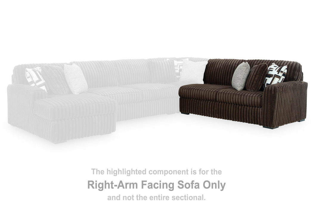Midnight-Madness Sectional with Chaise - Dream Home Furniture & Mattress (Waite Park, MN)