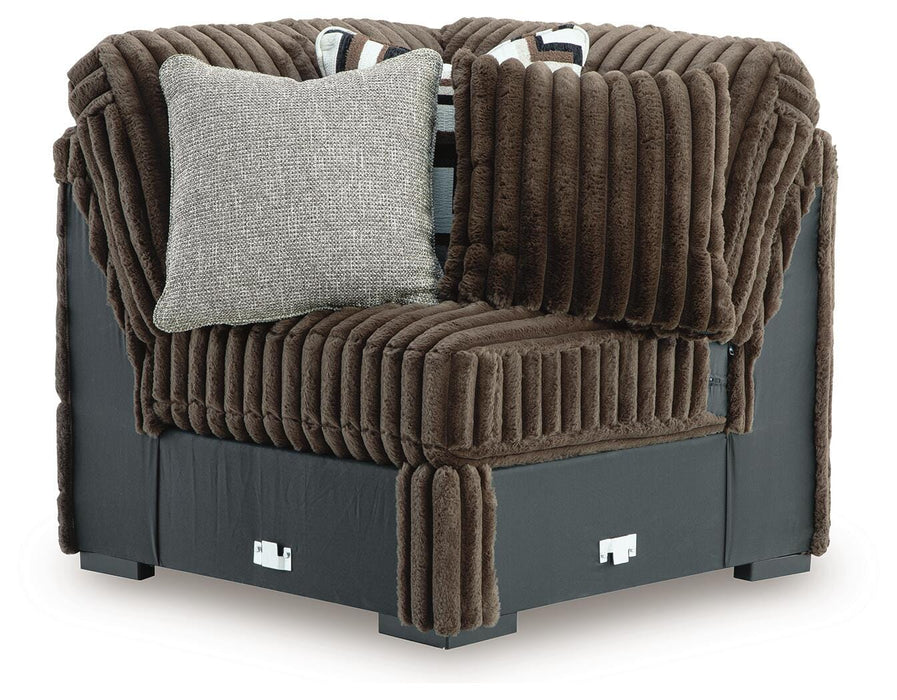 Midnight-Madness Sectional with Chaise - Dream Home Furniture & Mattress (Waite Park, MN)