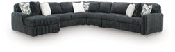 Midnight-Madness Sectional with Chaise - Dream Home Furniture & Mattress (Waite Park, MN)