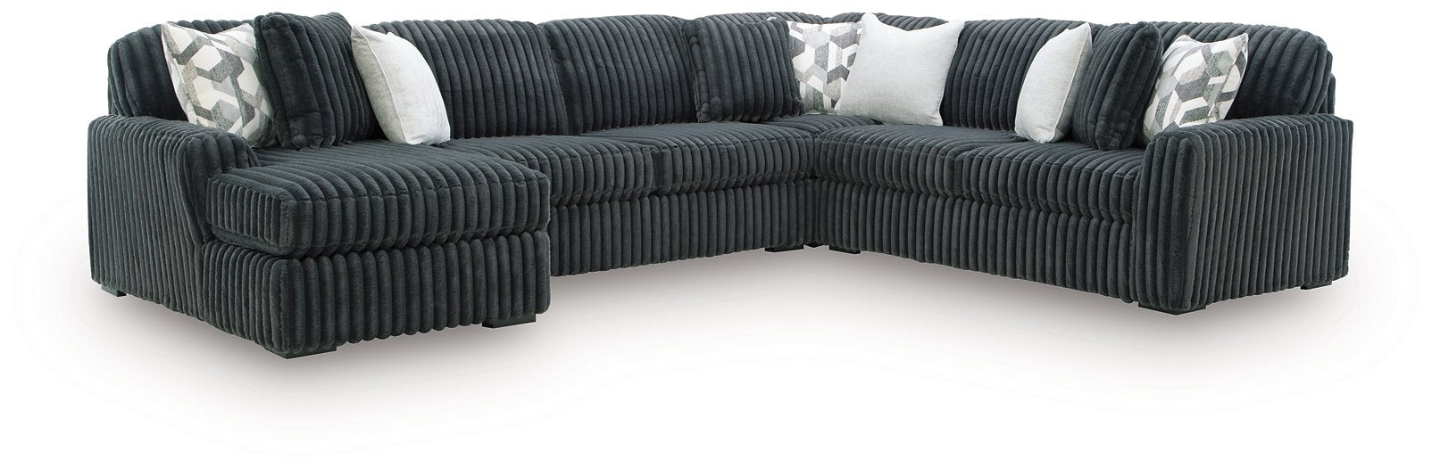 Midnight-Madness Sectional with Chaise - Dream Home Furniture & Mattress (Waite Park, MN)