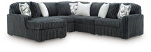 Midnight-Madness Sectional with Chaise - Dream Home Furniture & Mattress (Waite Park, MN)