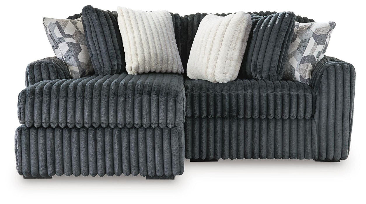 Midnight-Madness Sectional with Chaise - Dream Home Furniture & Mattress (Waite Park, MN)