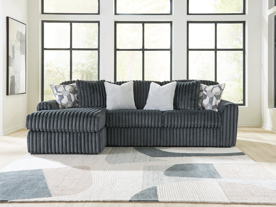 Midnight-Madness Sectional Sofa with Chaise - Dream Home Furniture & Mattress (Waite Park, MN)