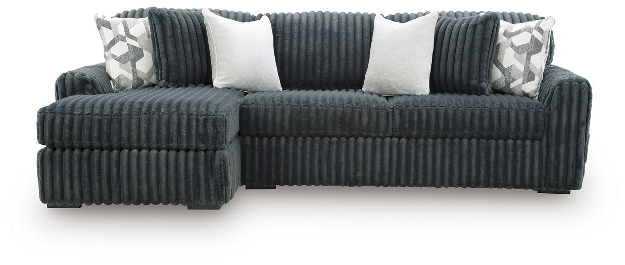 Midnight-Madness Sectional Sofa with Chaise - Dream Home Furniture & Mattress (Waite Park, MN)