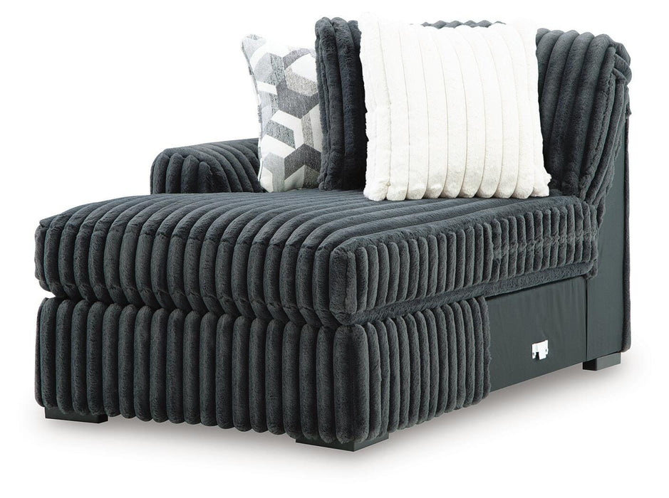 Midnight-Madness Sectional with Chaise - Dream Home Furniture & Mattress (Waite Park, MN)