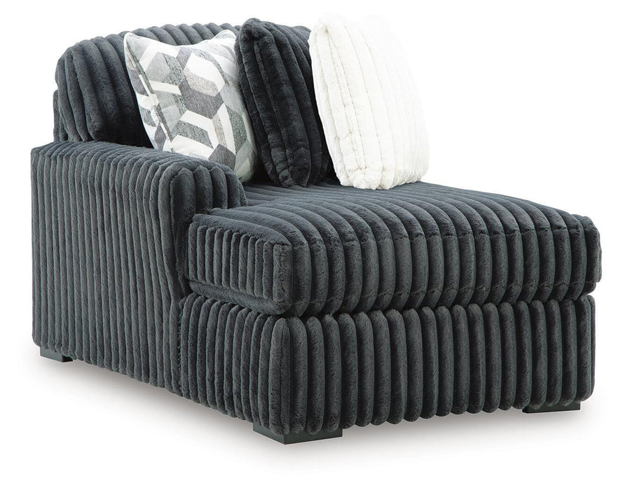 Midnight-Madness Sectional with Chaise - Dream Home Furniture & Mattress (Waite Park, MN)