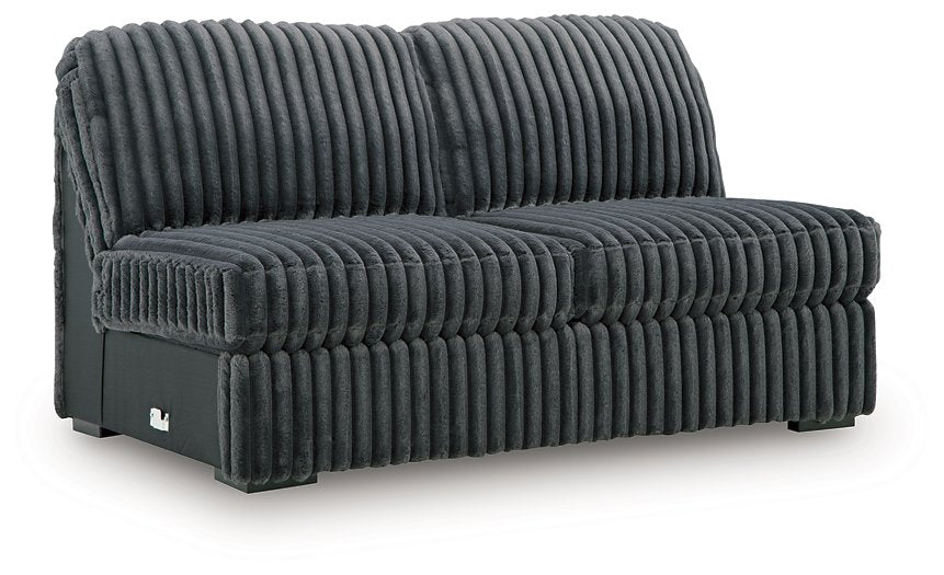 Midnight-Madness Double Chaise 3-Piece Sectional - Dream Home Furniture & Mattress (Waite Park, MN)