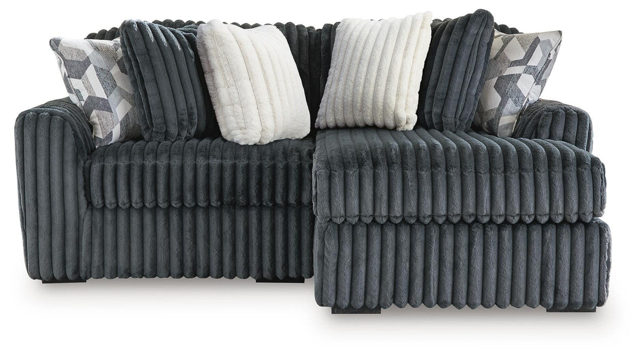 Midnight-Madness Sectional with Chaise - Dream Home Furniture & Mattress (Waite Park, MN)