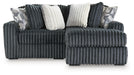 Midnight-Madness Sectional with Chaise - Dream Home Furniture & Mattress (Waite Park, MN)