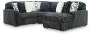 Midnight-Madness Sectional with Chaise - Dream Home Furniture & Mattress (Waite Park, MN)