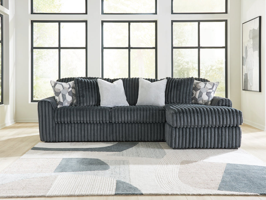 Midnight-Madness Sectional Sofa with Chaise - Dream Home Furniture & Mattress (Waite Park, MN)