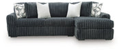 Midnight-Madness Sectional Sofa with Chaise - Dream Home Furniture & Mattress (Waite Park, MN)