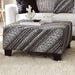 EIMEAR Ottoman, Off-white/Black - Dream Home Furniture & Mattress (Waite Park, MN)