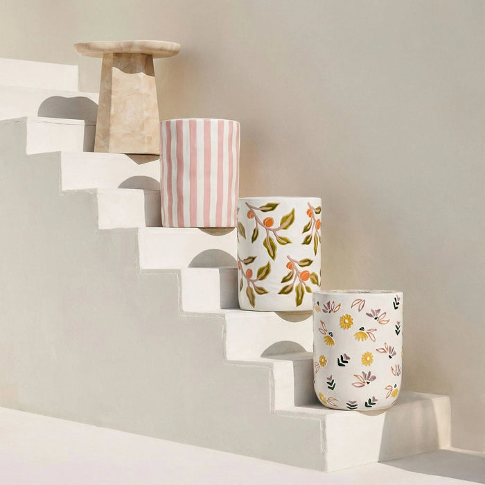 Tempest Citrus Indoor/Outdoor Ceramic Table
