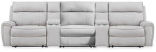 Social Pointe Reclining Sectional with Storage Consoles - Dream Home Furniture & Mattress (Waite Park, MN)