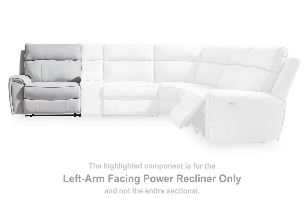 Social Pointe Reclining Sectional with Storage Consoles - Dream Home Furniture & Mattress (Waite Park, MN)