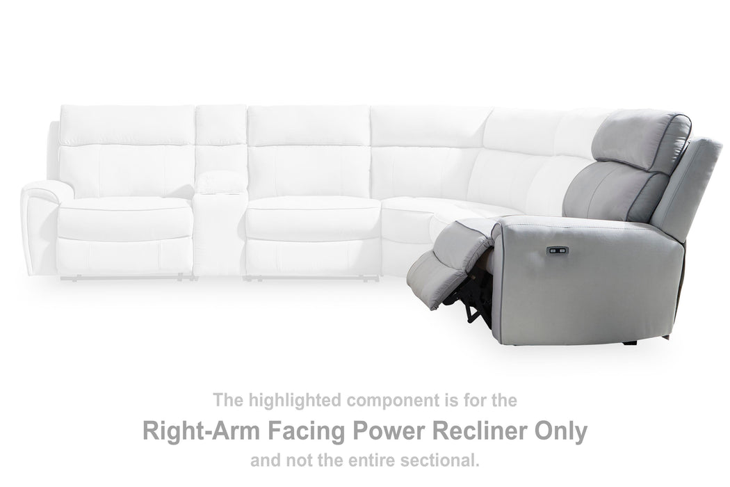 Social Pointe Reclining Sectional with Storage Consoles - Dream Home Furniture & Mattress (Waite Park, MN)