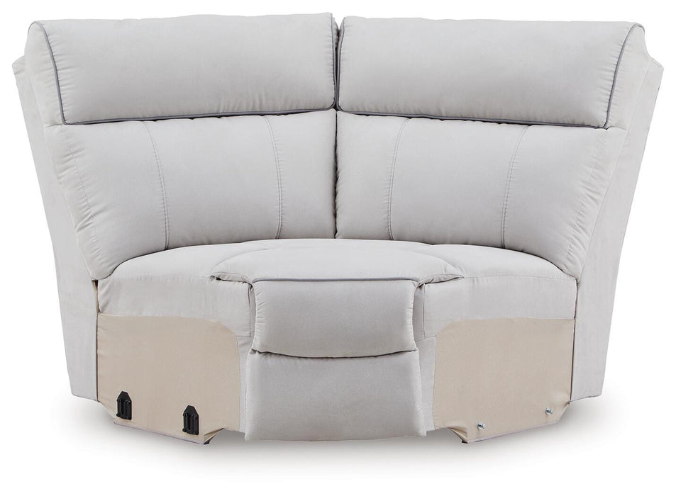 Social Pointe Reclining Sectional with Storage Consoles - Dream Home Furniture & Mattress (Waite Park, MN)