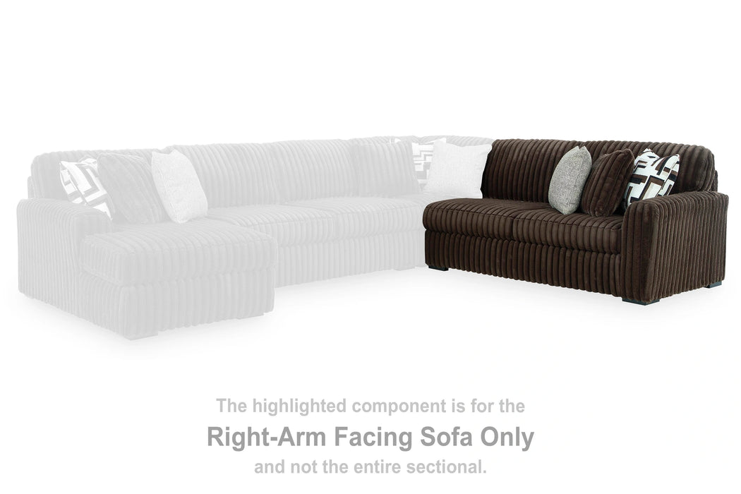 Midnight-Madness Sectional with Chaise - Dream Home Furniture & Mattress (Waite Park, MN)