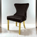Portanova Gold Chair (2/CTN) - Dream Home Furniture & Mattress (Waite Park, MN)