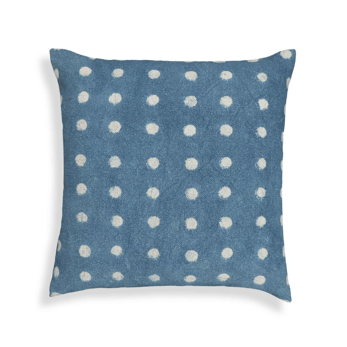 Indigo 20" Cotton Square Throw Pillow