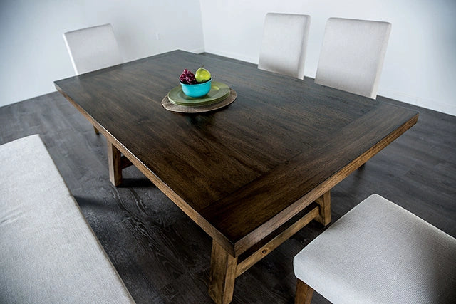 Losone Dining Table Set with Bench Rustic - Dream Home Furniture & Mattress (Waite Park, MN)