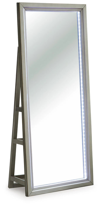 Evesen Floor Standing Mirror/Storage - Dream Home Furniture & Mattress (Waite Park, MN)