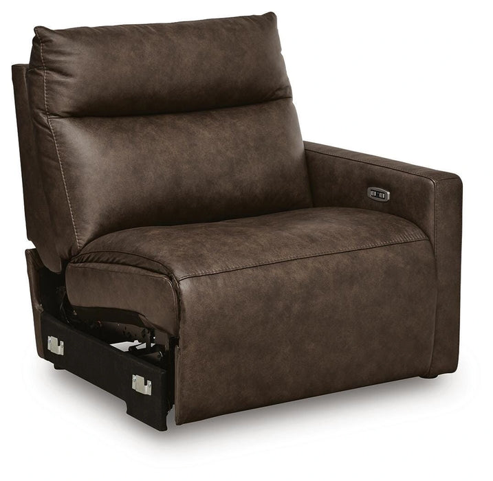 ModZ Power Reclining Sectional Loveseat with Audio Console