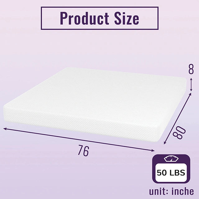 Nasturtium 8" E.King Bamboo Charcoal Infused Memory Foam - Dream Home Furniture & Mattress (Waite Park, MN)