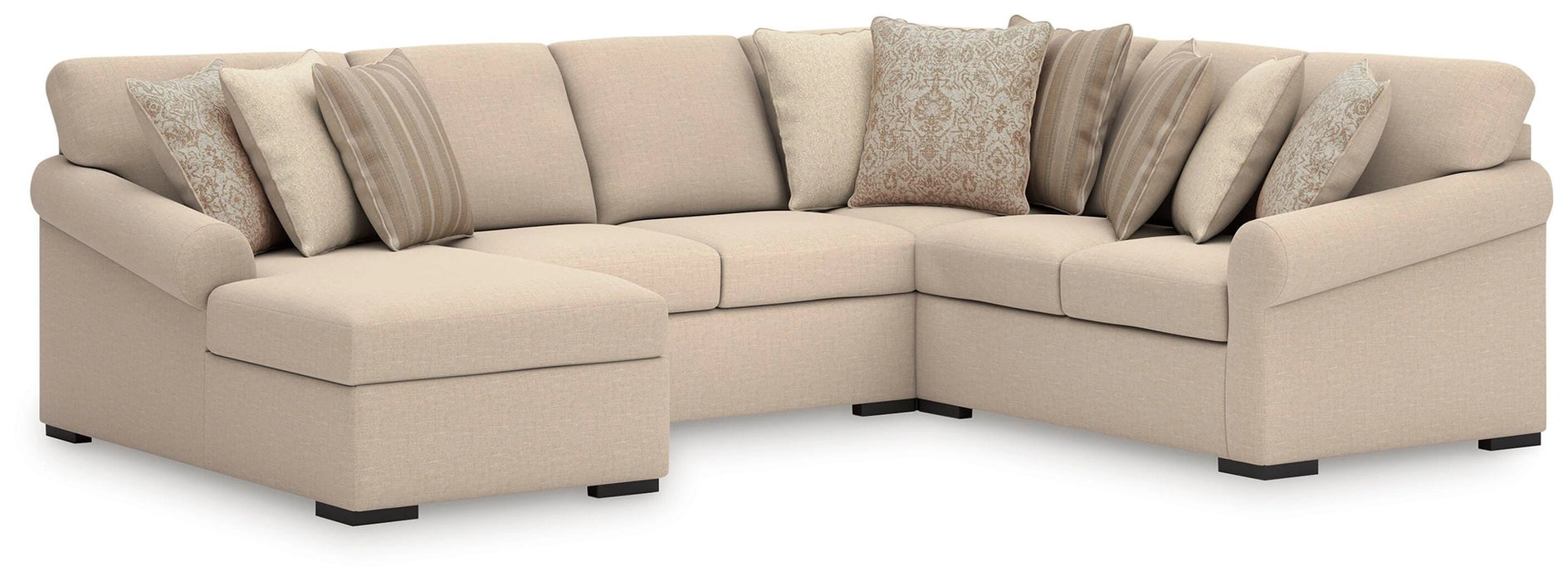 LadyMae Sectional with Chaise - Dream Home Furniture & Mattress (Waite Park, MN)