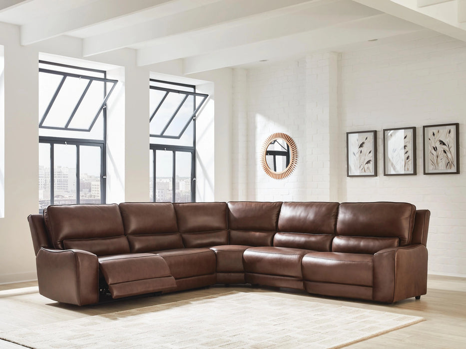 DeepWakes Power Reclining Sectional - Dream Home Furniture & Mattress (Waite Park, MN)